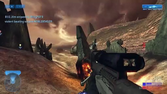 Halo 2 Classic Big Team - Big Team Snipers on Burial Mounds Multiplayer Gameplay