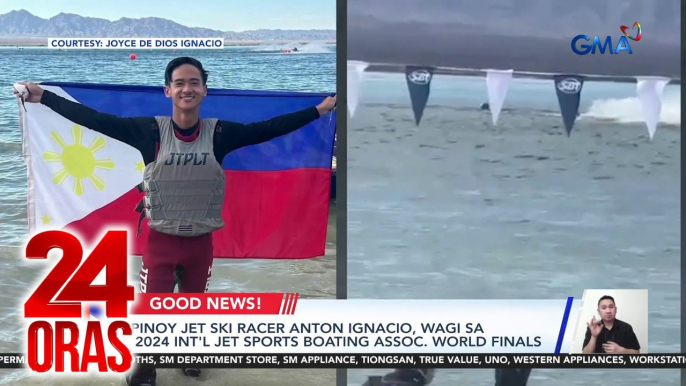 Pinoy Jet Ski Racer Anton Ignacio, wagi sa 2024 Int'l Jet Sports Boating Assoc. World Finals | 24 Oras