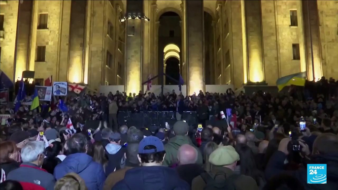 Manifestaciones masivas del oficialismo en Georgia por supuesto fraude electoral