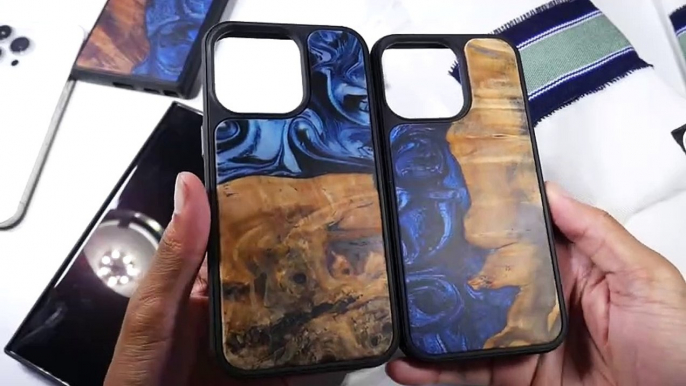 Carved Galaxy S22 Ultra & iPhone 13 Pro Cases + Unique Wood Accessories!