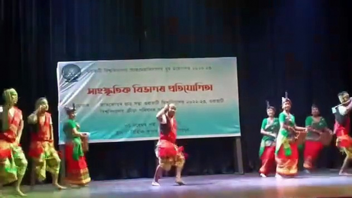 Traditional Rava Folk Dance/Guwahati University/Inter College Youth Festival