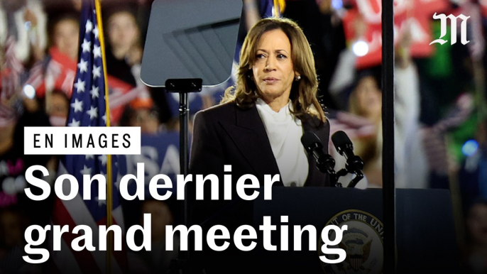 Kamala Harris multiplie les attaques envers Donald Trump pour son dernier grand meeting