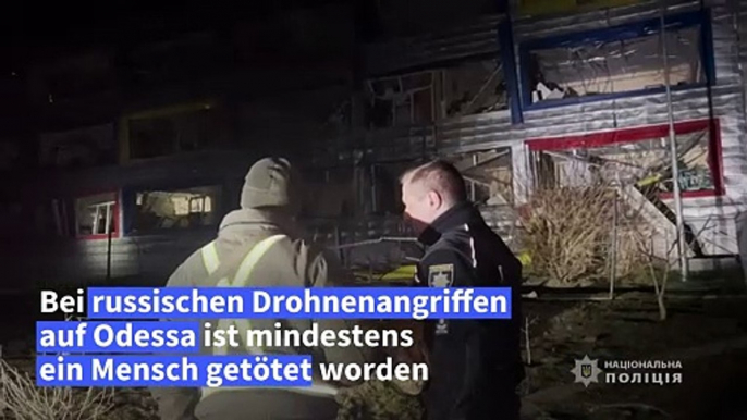 Ukraine: Toter und Verletzte bei russischen Angriffen auf Odessa und Charkiw