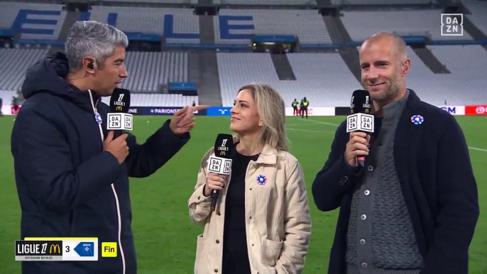 La journaliste de DAZN Ambre Godillon a reçu un projectile au visage lors du match entre Marseille et Auxerre, au Stade Vélodrome - L'OM a présenté ses excuses et tente d'éclaircir ce qui s'est passé