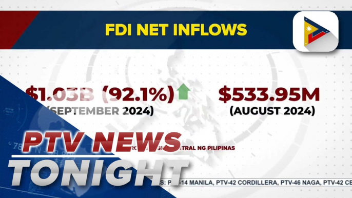 FDI net inflows surge in September