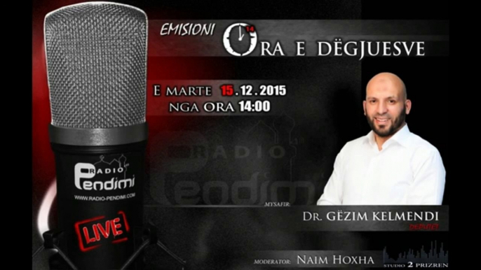 Gëzim Kelmendi - Mysafir në Radio Pendimi (Ora e Dëgjuesve) 15.12.2015 (pjesa e parë)