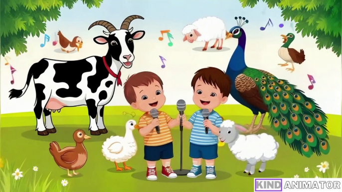 Learn Animal Sounds | Animal Sounds Songs | Nursery Rhymes For Babies | Sing Along | Animal Learning For Toddlers