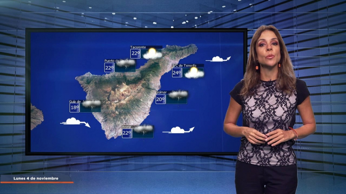 La previsión del tiempo en Canarias para el 4 de noviembre de 2024, en Atlántico Televisión.