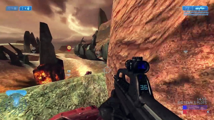 Halo 2 Classic Big Team - Big Team Slayer on Burial Mounds Multiplayer Gameplay