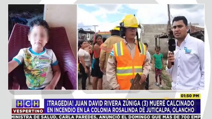 Menor muere calcinado al incendiarse su vivienda en Juticalpa, Olancho