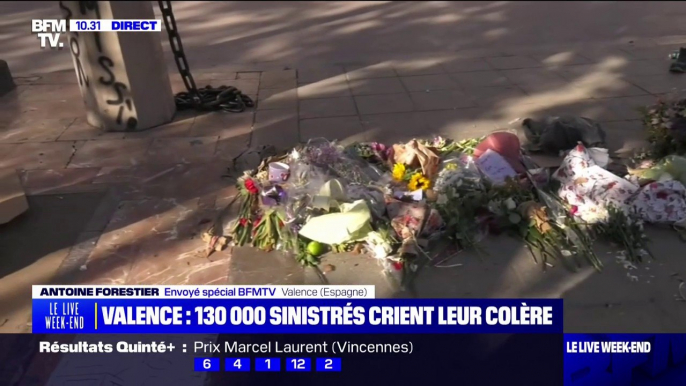 Valence: des fleurs ont été déposées devant la mairie après les inondations qui ont touché la région