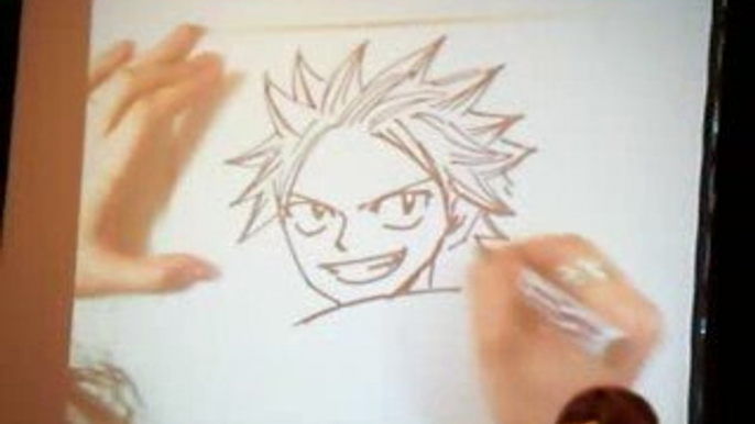 Dessin de Natsu de Fairy Tail par Hiro Mashima