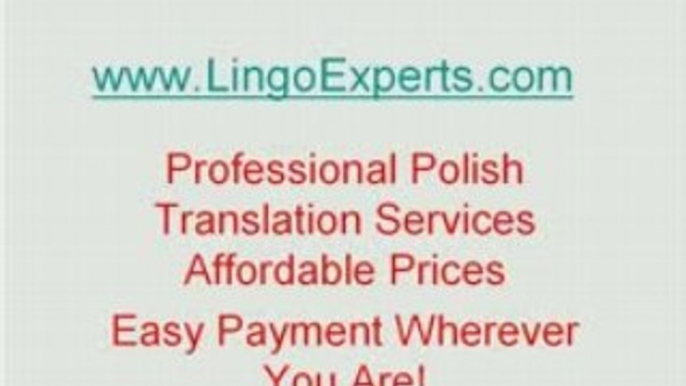 Online Polish Translation Company -Polish Translators Agency