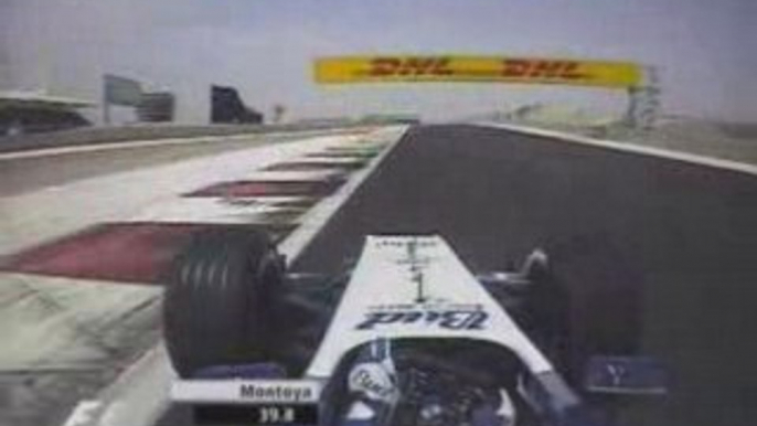 F1 2004 onboard Juan Pablo Montoya in Bahrein