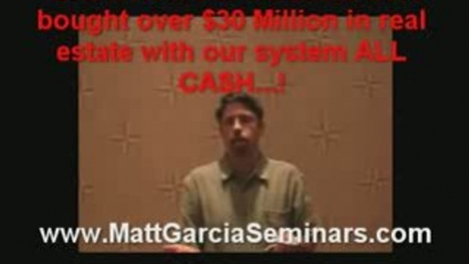 Matt Garcia Real Estate Seminars Burbank CA