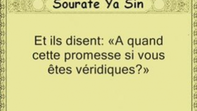 Sourate Ya Sin - avec trad Francais - Louhaidan