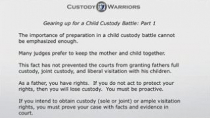 Fathers Custody - Custody Warriors Tip 102