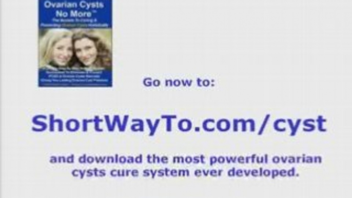 Ovarian cyst: learn ovarian cysts symptoms, cure 2 months