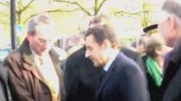 Le président de la République Nicolas Sarkozy à Valenciennes