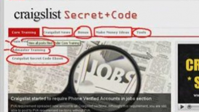 Craigslist Secret Code Welcome Video