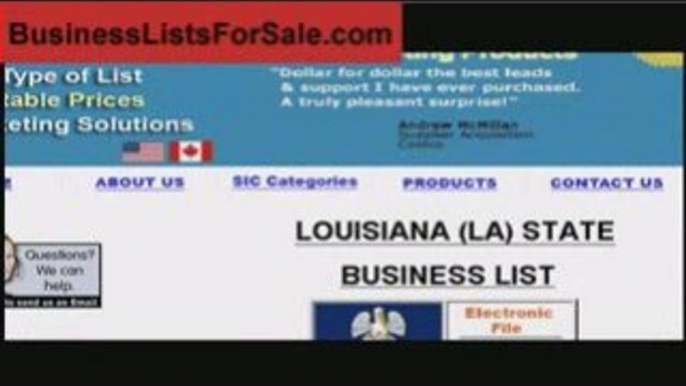 2009 Business Lists Fax Lists