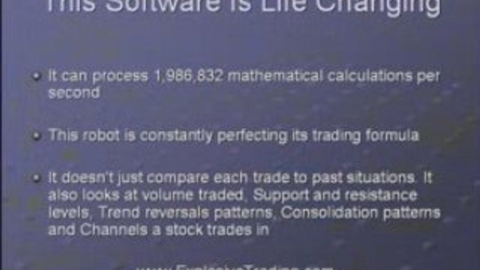 Michael Cohen Stock trading software, Stock Trading Robot