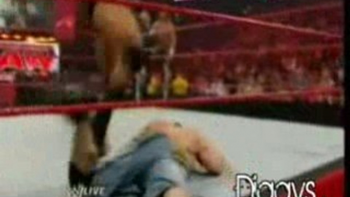 HBK & John Cena vs Orton & Y2J 01/05/09 Part.2