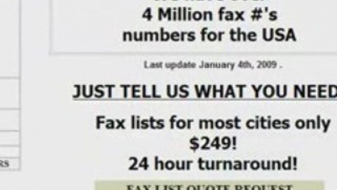 Buy Fax Lists - Save a ton of cash! Learn how.