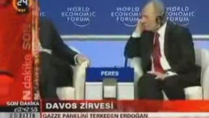 RECEP TAYYIP ERDOGAN DAVOS ZIRVESINDEKI TARTISMA Davos Annua