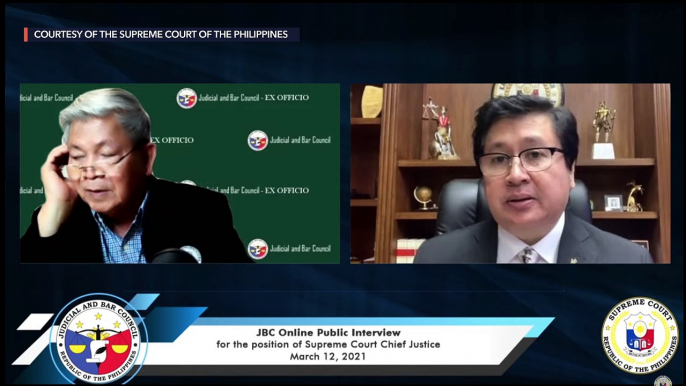 JBC interviews of Supreme Court chief justice applicants