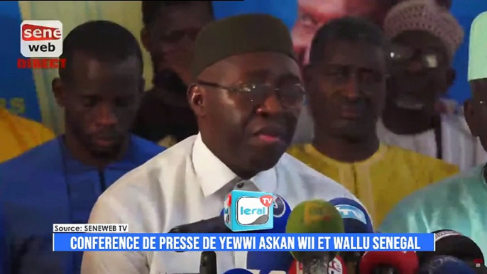 Direct-Live : La déclaration conjointe de Yewwi Askan Wi et de Wallu Sénégal