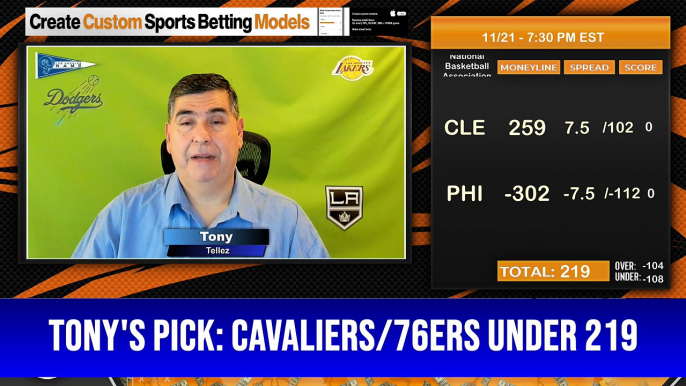 Predictive Modeling— NBA Picks Tonys Picks 11-21-2023