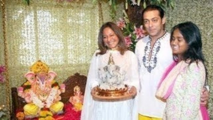 Salman Khan Celebrates Ganesh Chaturthi 2013 | Bollywood Event | Salim Khan, Alvira Khan, Sohail