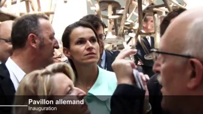 Visite d'Aurélie Filippetti à la Biennale de Venise 2013