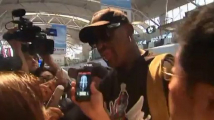 Dennis Rodman visits North Korea to see "friend" Kim Jong-un