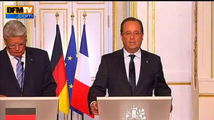 Hollande sur la Syrie: "une réponse est attendue de la communauté internationale" - 03/09