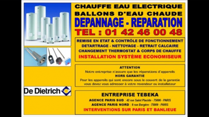 DE DIETRICH CHAUFFE EAU - 0142460048 - SAV DÉPANNAGE PARIS IDF