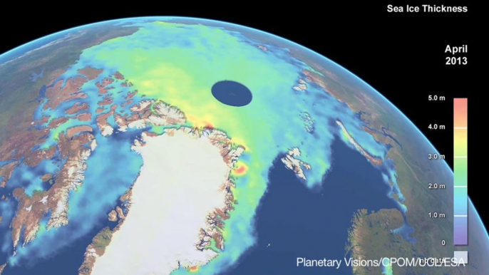 ESA Reports Arctic Ice Continues to Shrink