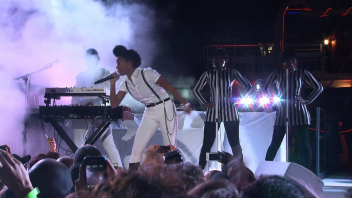 Diddy Announces Janelle Monae And She Rocks Out The Crowd