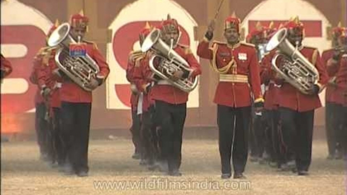 Well synchronized contingent by the BSF at Tattoo Show