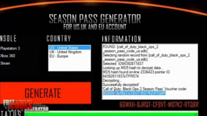 Free Black Ops 2 Season Pass Generator