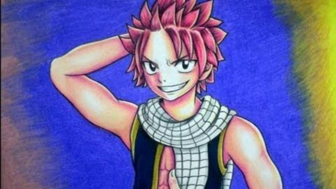 CÓMO DIBUJAR A NATSU DE FAIRY TAIL / DIBUJAR Y PINTAR A NATSU