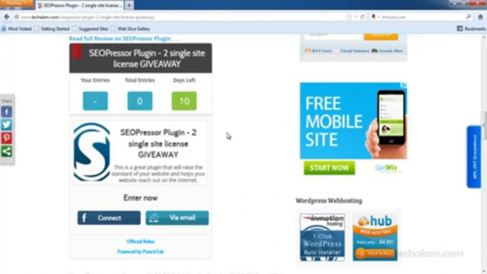 SEOPressor Plugin V5 -- 2 single-site license GIVEAWAY 2013