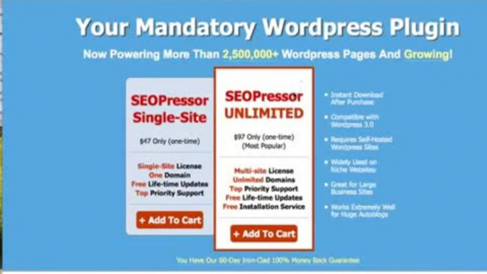 Seopressor V5 Review & Bonus - Not Just A Good On Page Seo Plugin [Seopressor]