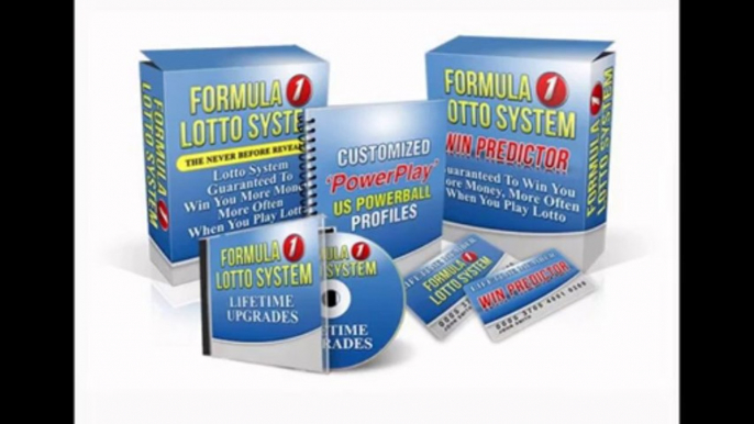 Formula 1 Lotto System - The Most Respected Lotto System On The Internet