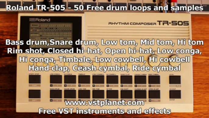 Roland TR-505 - 50 Free drum loops and samples - vstplanet.com