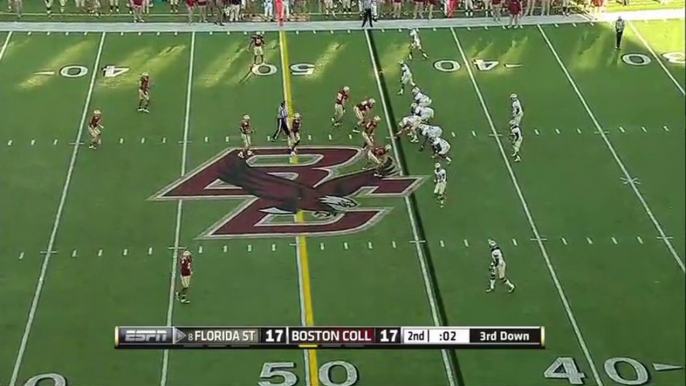Incredible touchdown 55 yards pass!!! Florida State Vs Boston College