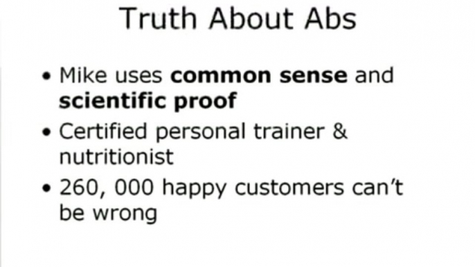 Truth About Abs An Overview of Mike Geary's The Truth About Six Pack Abs