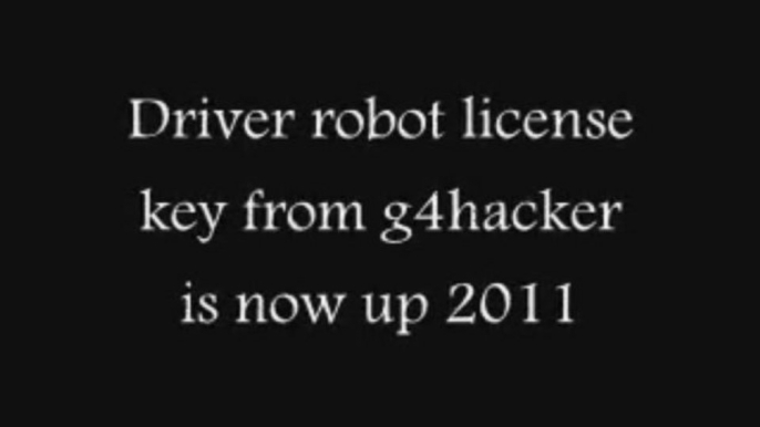 Driver robot license key 2011