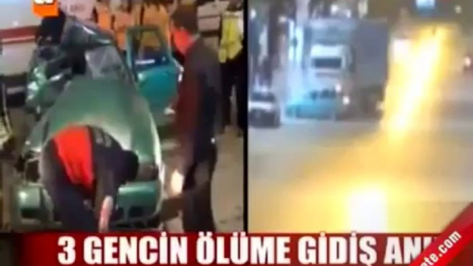 3 gencin ölüme gidiş anı